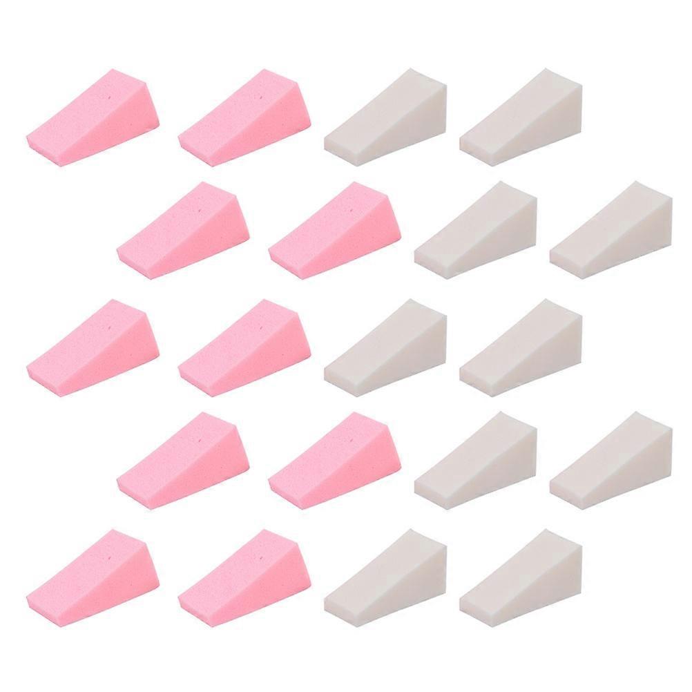 Makeup For Daily Use Foundation Application White Color Triangle Shape 30Pcs