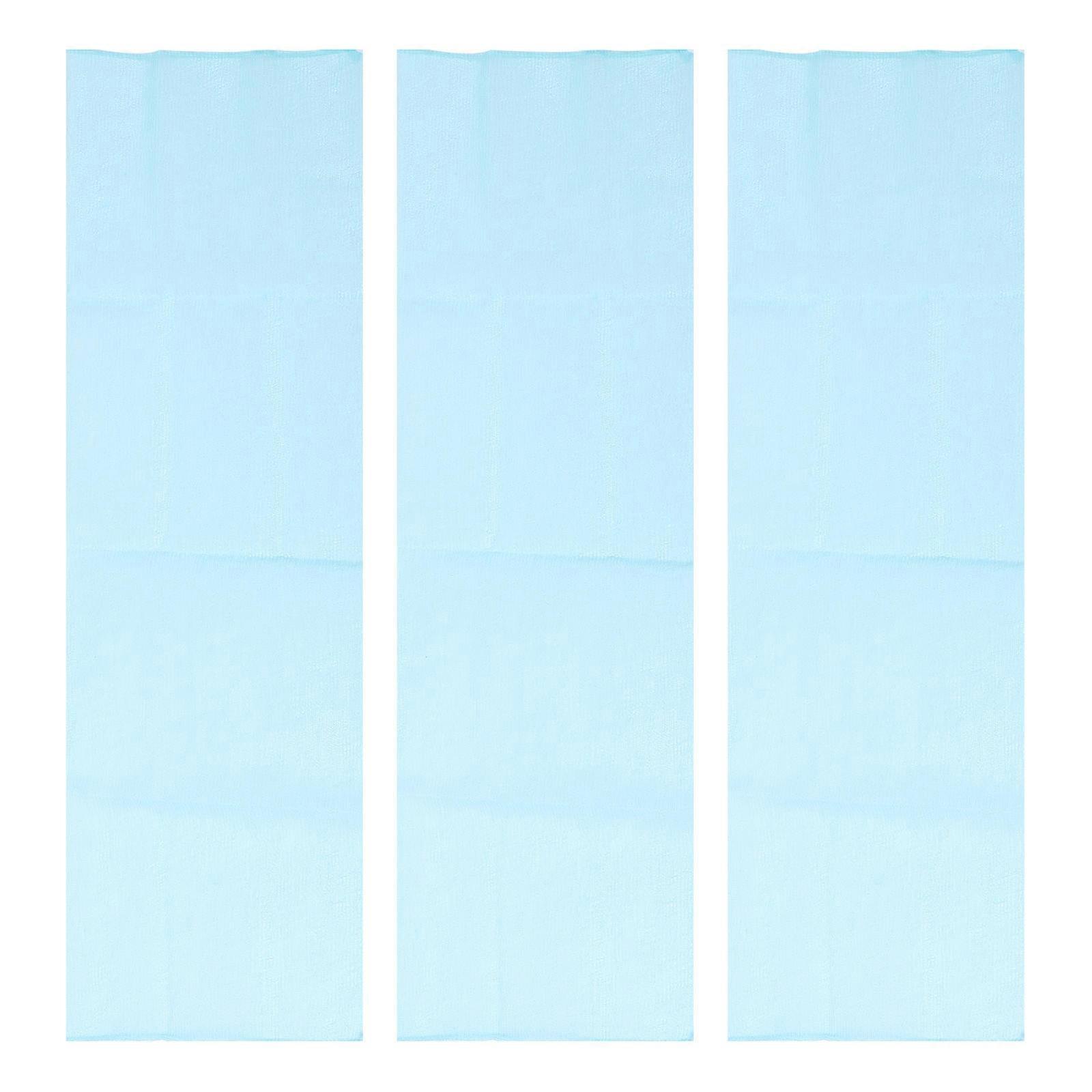 Large Bath Towel Back Exfoliator Towel Practical Design 91x30cm Blue Nylon 3Set