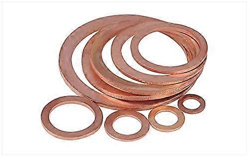 25 pieces brasscopper sealing washer R M5 M6 M8 M10 M12 M16 M18 M20 for boat crush washer, flat seal, drain plug/M12 x 18 x 1.5 (M14 x 20 x 1.5)
