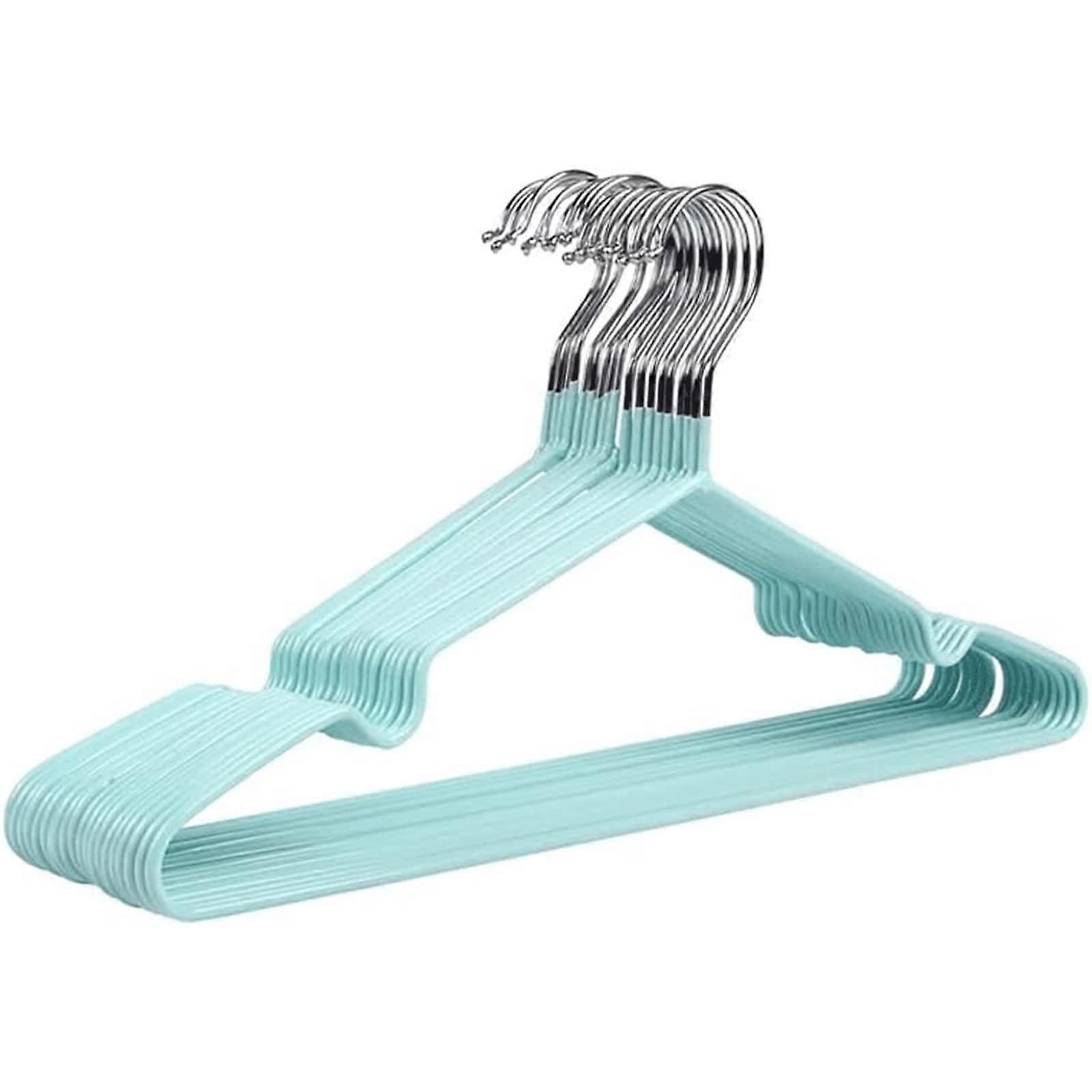 30-Pack Metal Clothes Hangers, Slim Design, Durable Non-Slip Grooved Drying Rack Hangers, Rust-Resistant, 30 Pieces