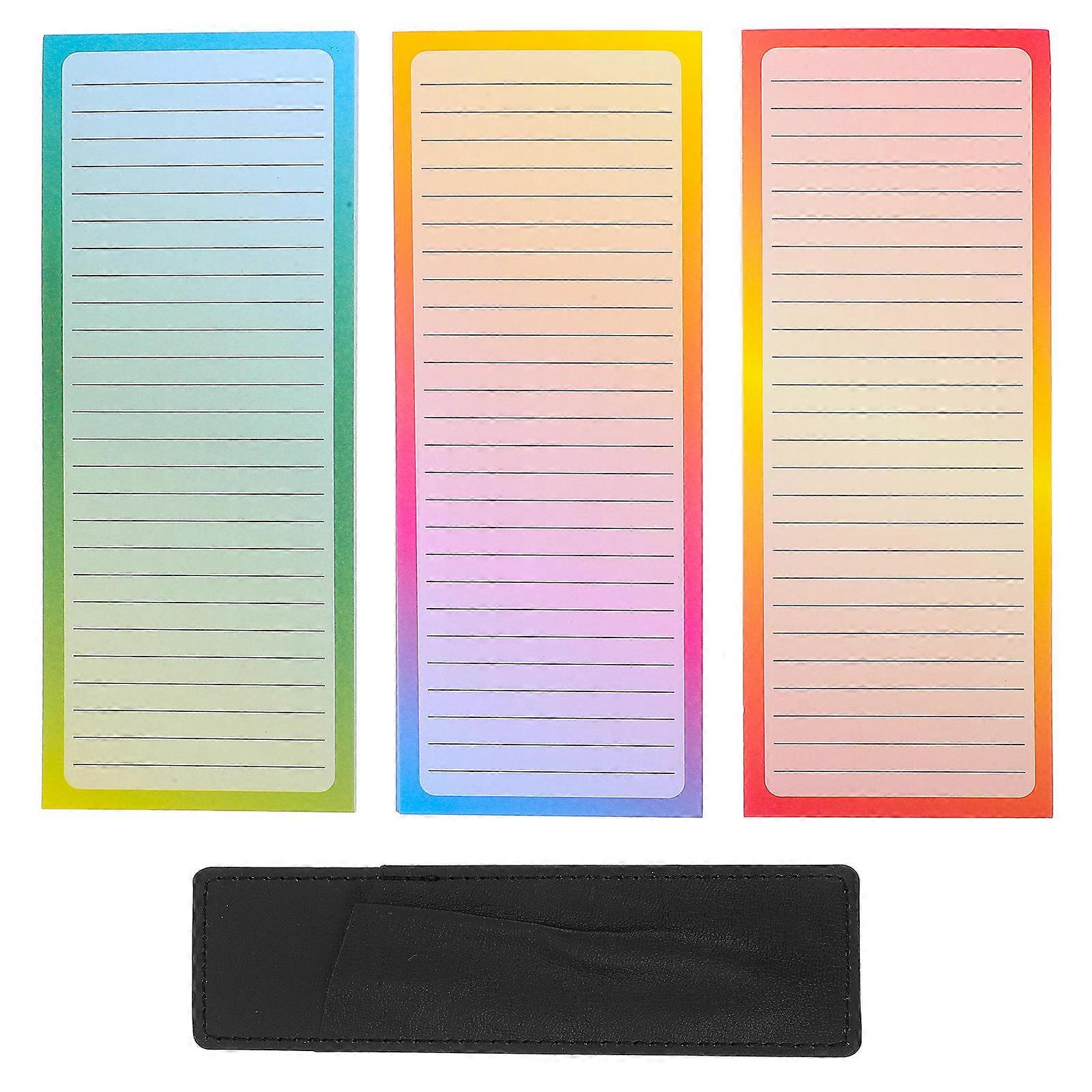 Grocery Notepad Shopping List Pad For Fridge Accessory Daily Organization Rectangular Shape Magnetic Design 1 Set