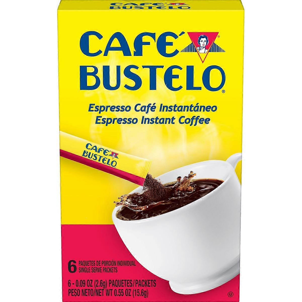 Café Bustelo Espresso Instant Coffee Single Serve Packets - 6ct