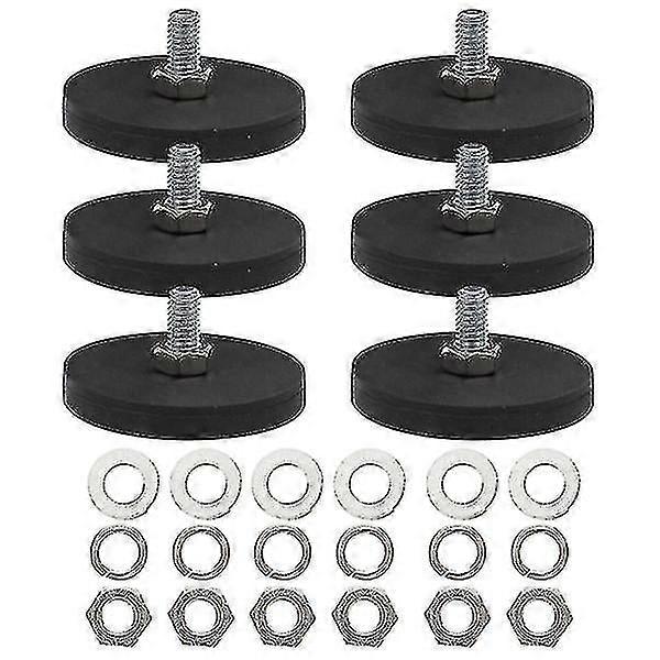 6 قطع مغناطيس سيارة جبل جولة مغناطيس لوحة ترخيص مغناطيس مطاط مغلفة مغناطيس مطاط مغناطيس SZRH A-S