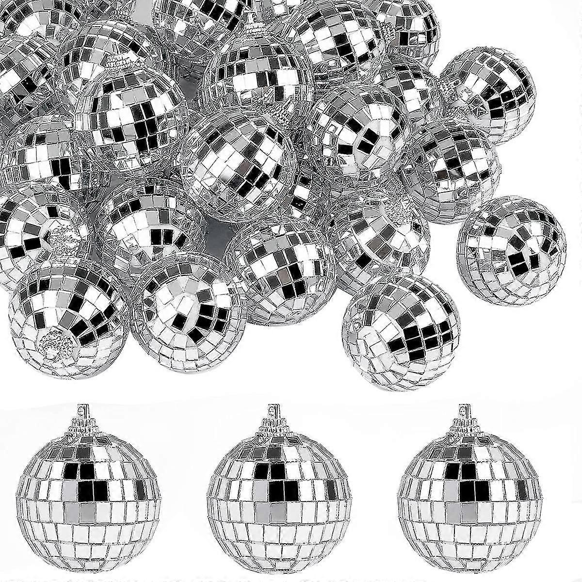 30 Pcs Disco Mirror Balls 2 Inches Reflective Mirror Ball