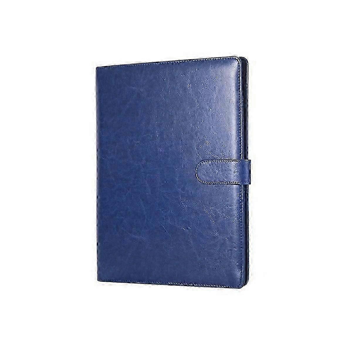 A4 Leather Folder Multifunctional Business Contract Folder with Notes Business Stationery Folder Bl--