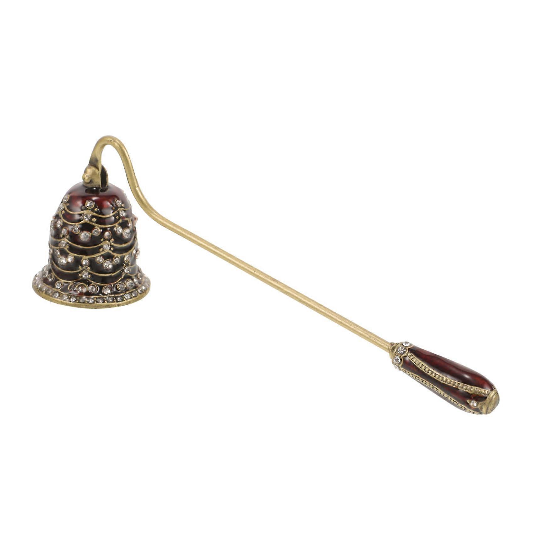 Retro Candle Snuffer Tool, Vintage Alloy Wick Extinguisher for Home Decor, Elegant Candle Accessory, 10 Inch Length
