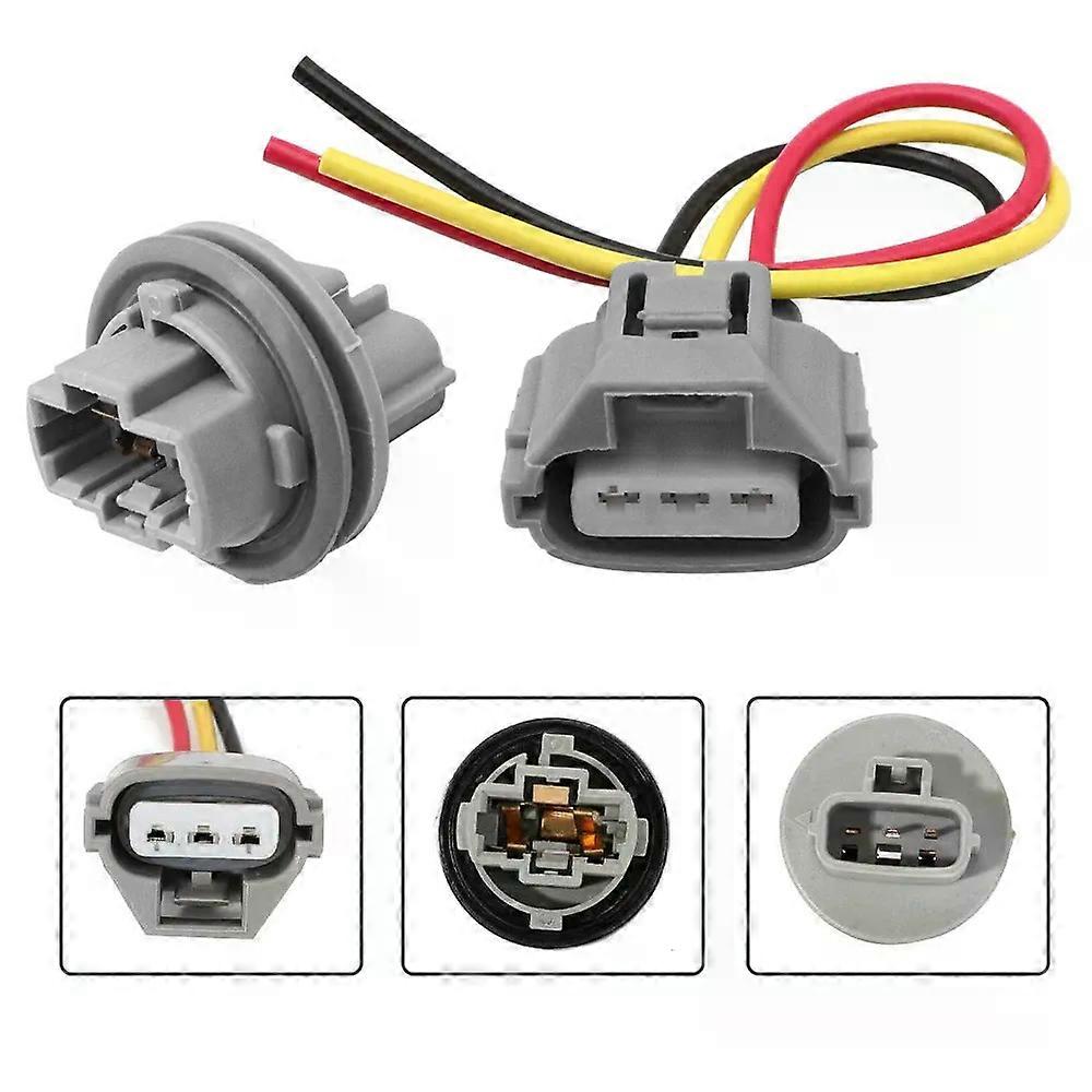 2PCS Front Turn Signal Light Bulb Socket + Connector Plug for Toyota Corolla 4Runner Camry Tacoma Highlander Venza Sequoia