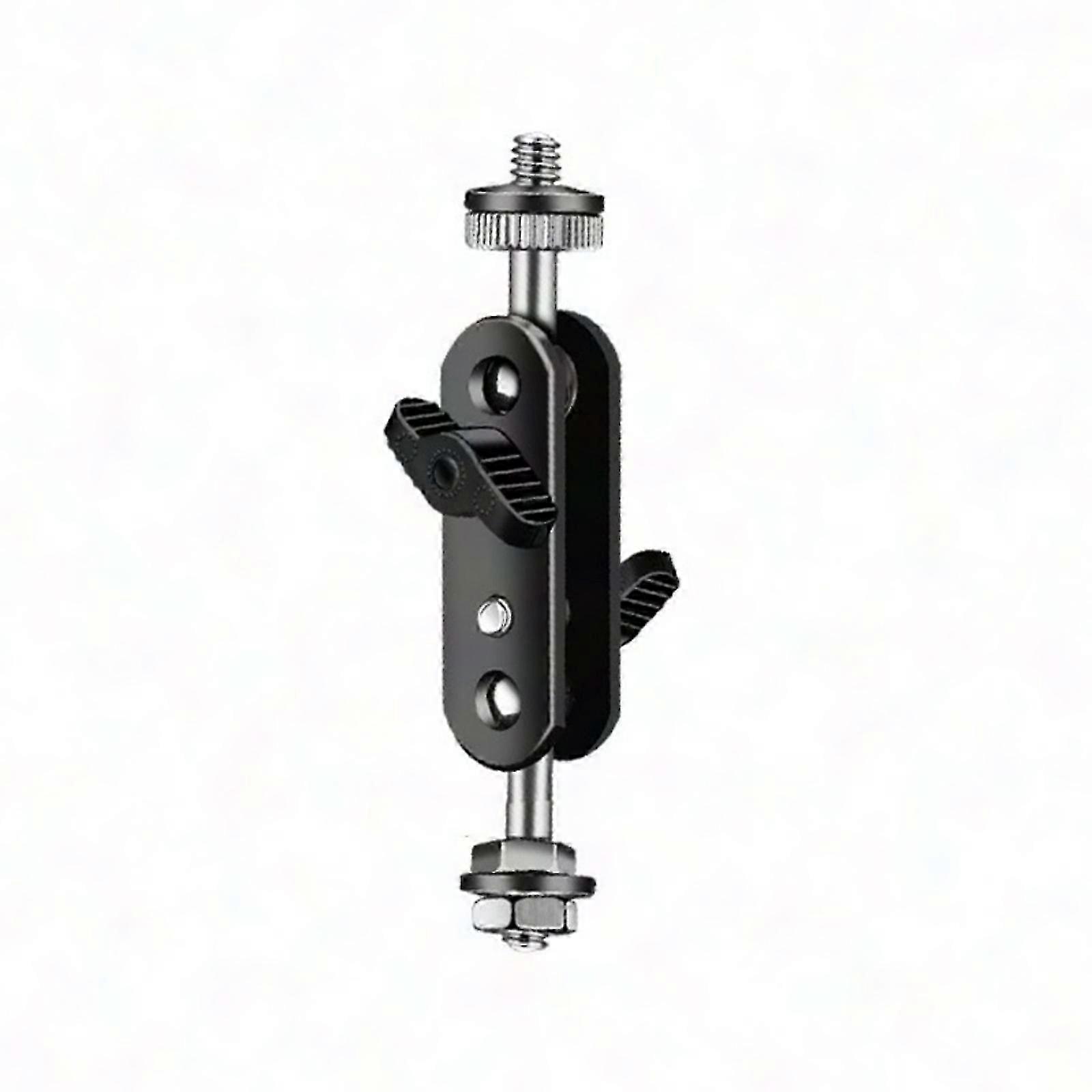 360° Adjustable Metal Camera Bracket with 1/4" Screw Ball Magic Arm for Monitoring - Silver