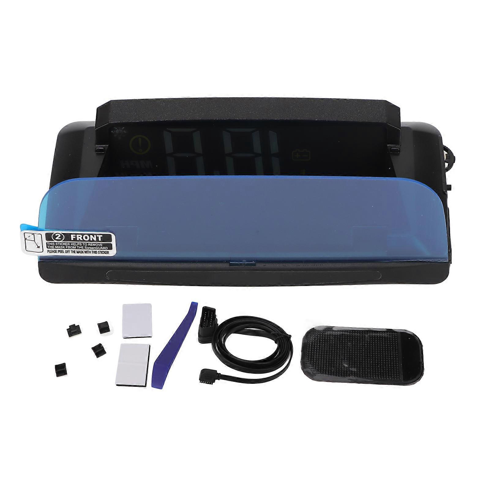 5in Car HUD 720P Multifunction Clear Reading Windshield Screen Display for OBD II EOBD Vehicle Models