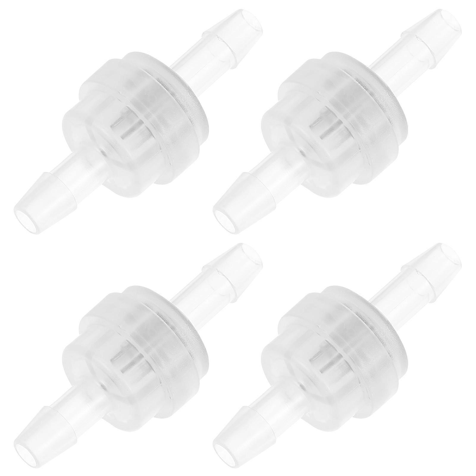 One-Way Check Valve Check Valves Water Management Transparent One Way Flow Control 4Pcs