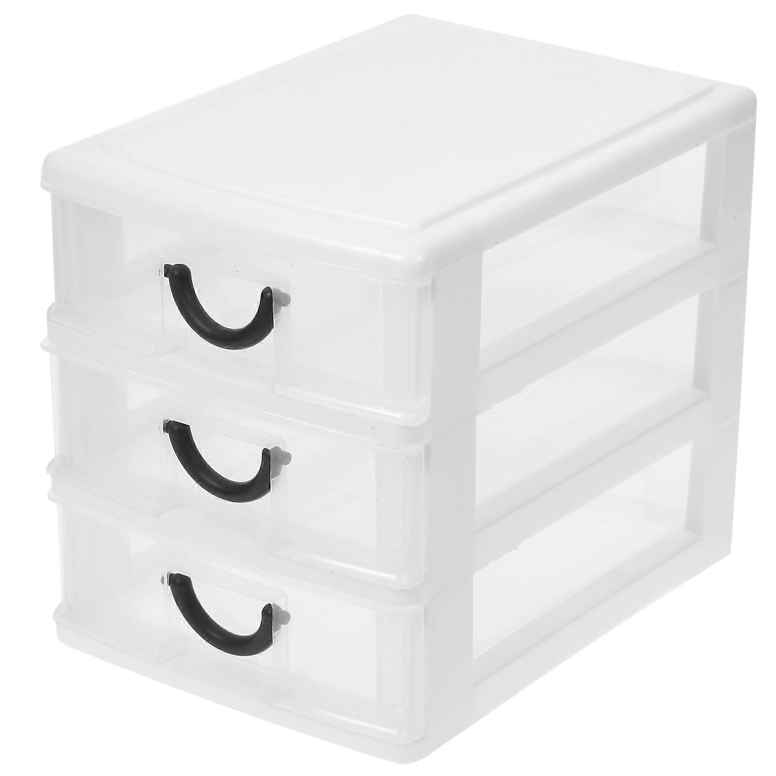 White Desktop Drawer Organizer for Cosmetics & Small Accessories – Multifunctional Space Saving Storage Box with Easy Access