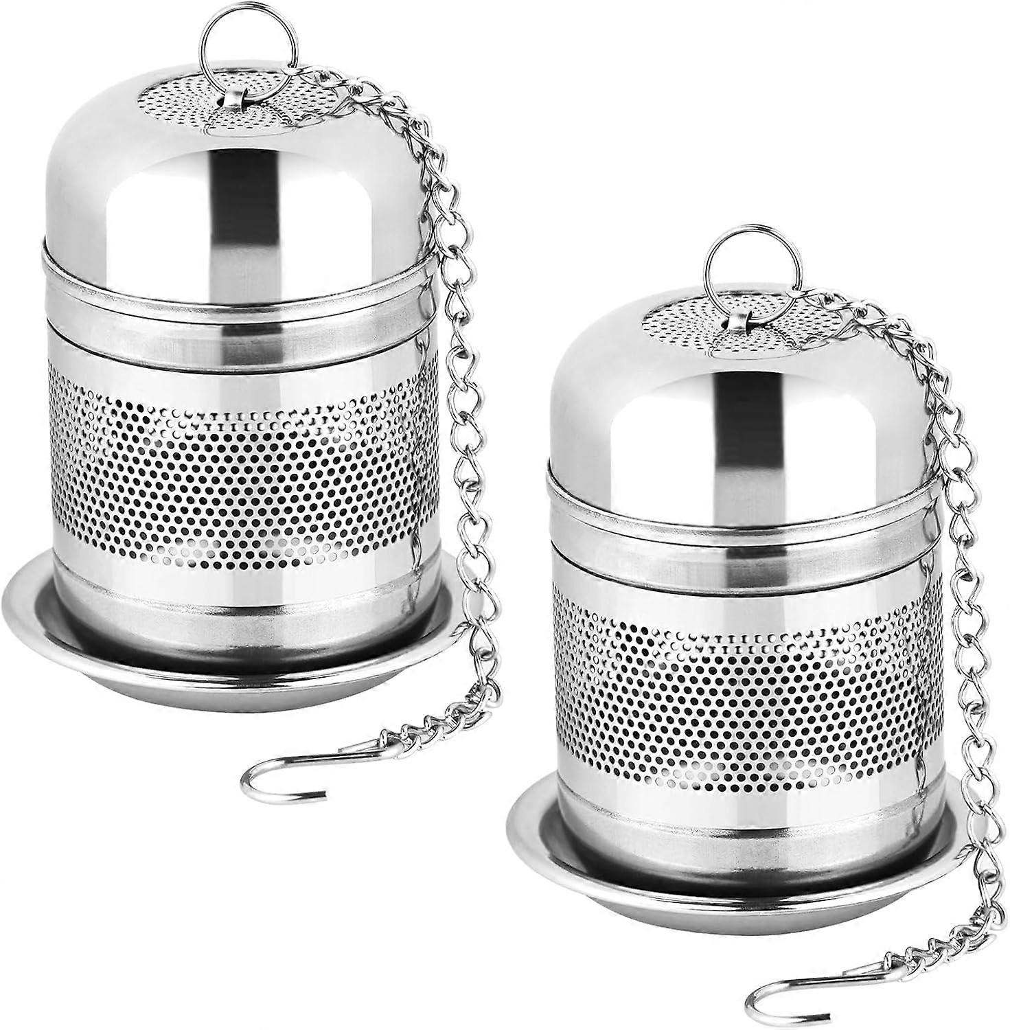 2-Piece Tea Filter - Stainless Steel Loose Leaf Filter