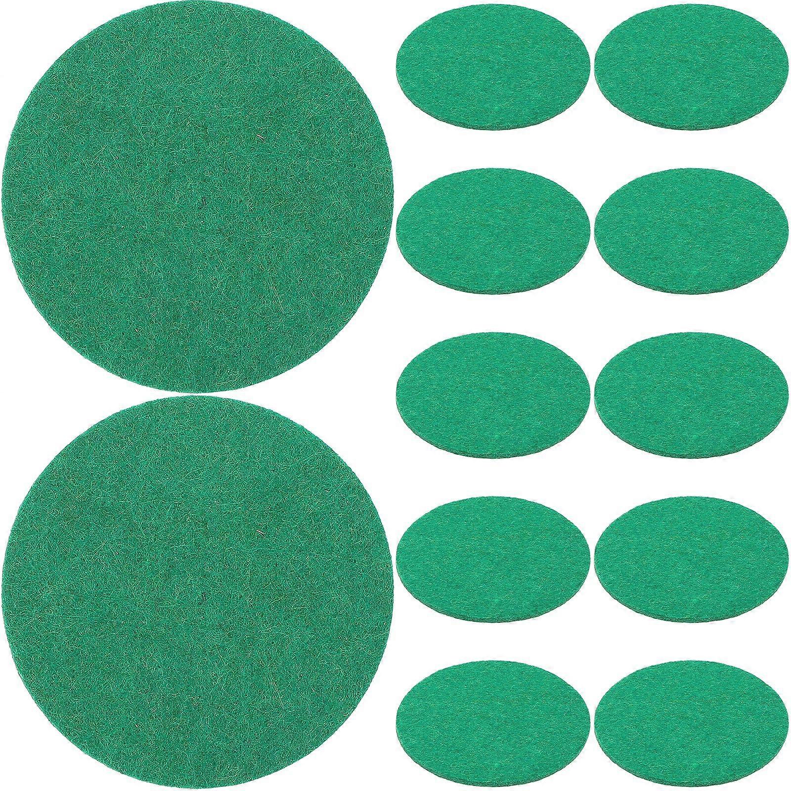12Pcs Table Hockey Pusher Pads Round Patch Replacements Table Hockey Hitting Bat Pad