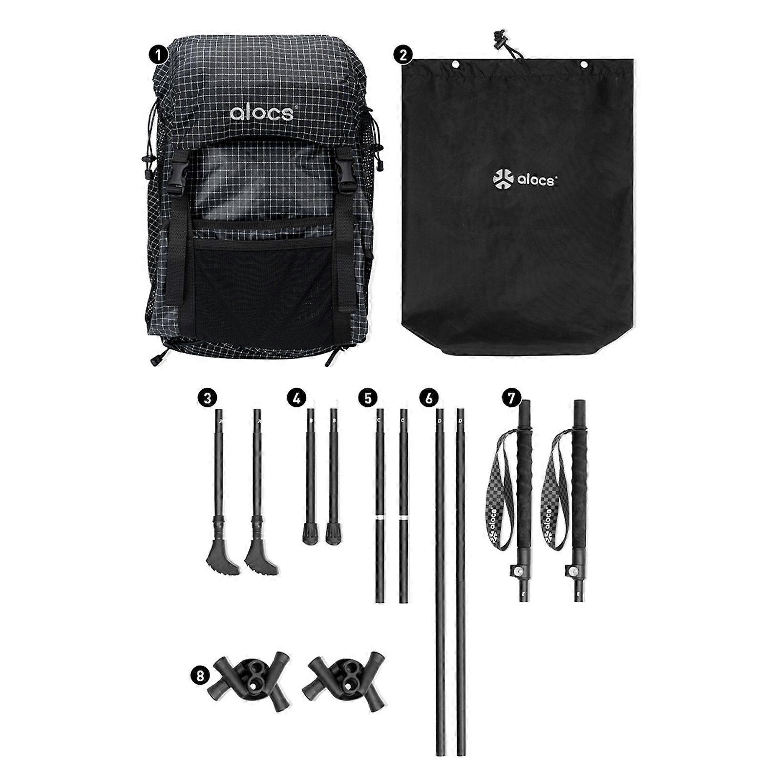 Portable Backpack Chair 3-in-1 Trekking Pole and Moon Chair and BackpackYMHC