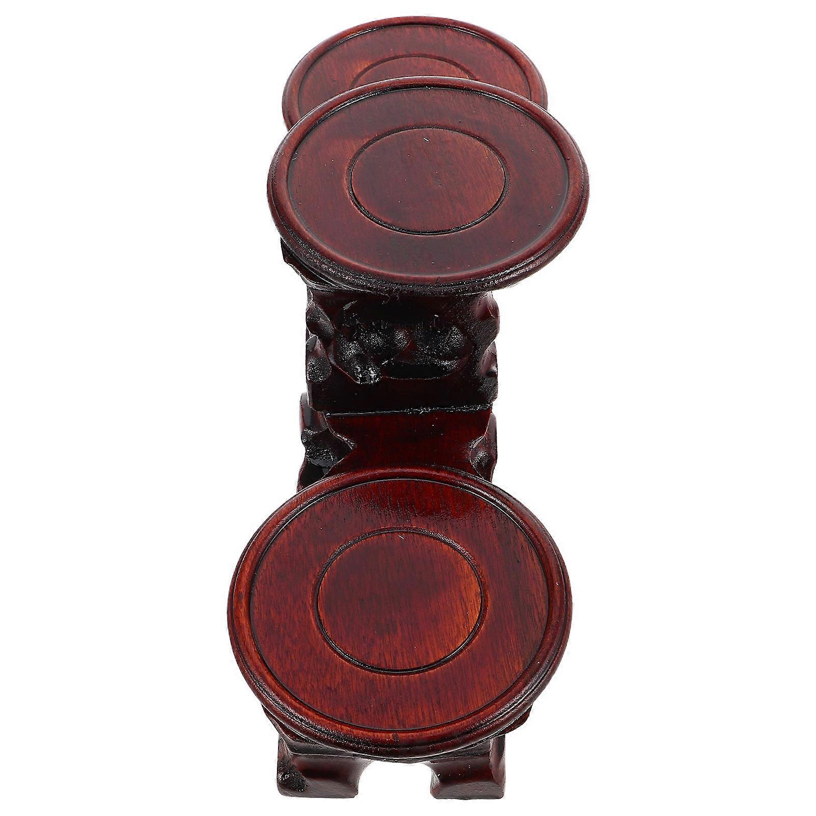Wooden Pedestal Display Stand for Teapots and Collectibles – Elegant Round Riser with Sturdy Construction to Enhance Visual Appeal