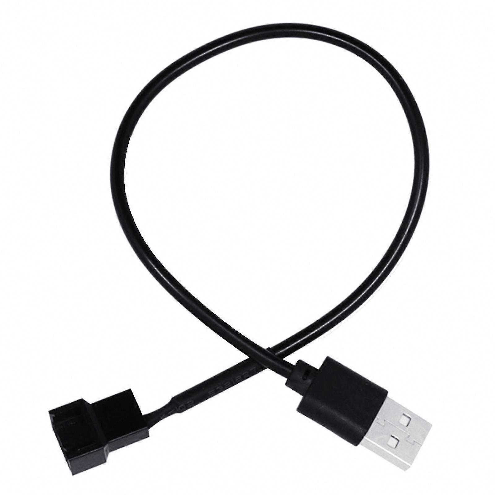 5V USB to 4-Pin PC Fan Power Adapter Cable with Speed Boost