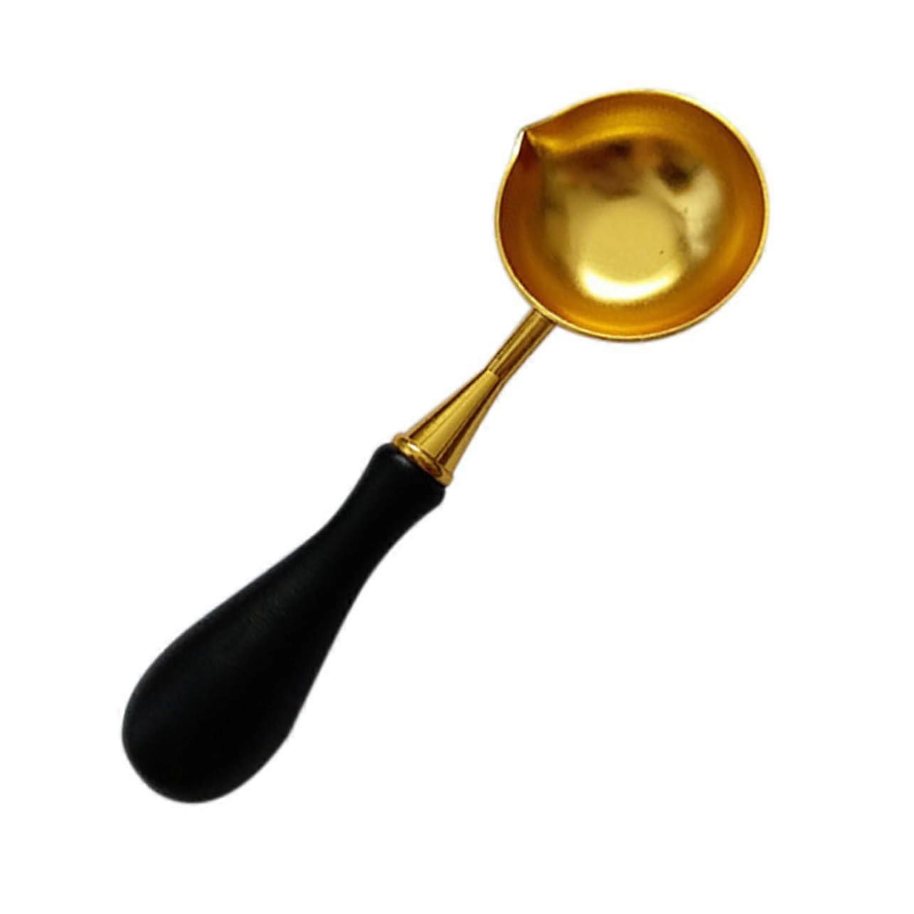 Specified Wax Seals Löffel VintageStyle Black Handle Wax Seal Tool for Envelopes and Letters
