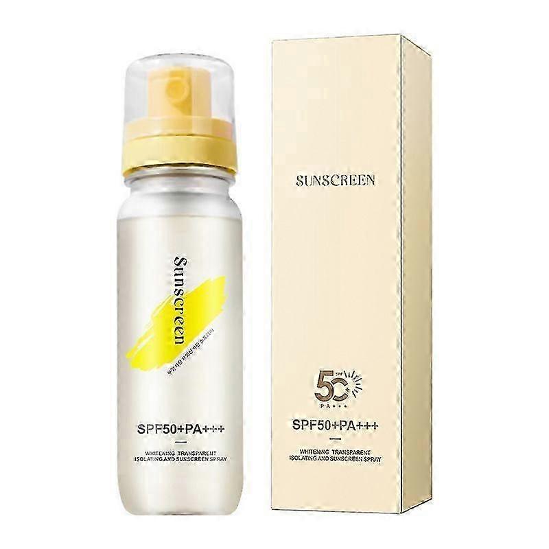 Sunscreen Spray, Face & Body Sunscreen, SPF 50+ Sunblok, Moisturizing & Soothing Care, High Protection SPF 50+ & Non-Greasy, 100 ml, For Outdoor Use O