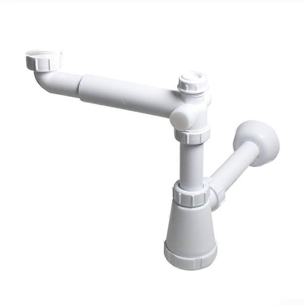 Wallmounted drain pipe for sink, drain pipe with integrated odor trap, maintenance service for kitchen sink
