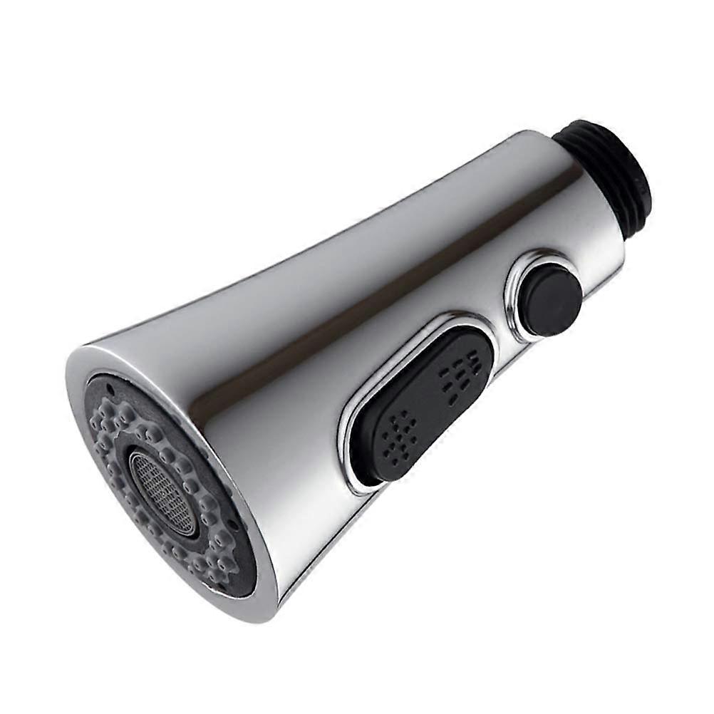 Universal Kitchen Faucet Filter with Adjustable Shower Nozzle, Silver ABS, Easy Installation, Energy Saving,