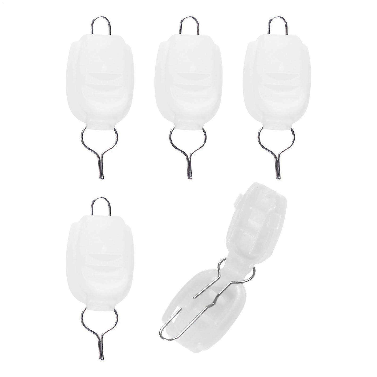 Fishing Hook Snap Closure Clips, 5-Piece Line Holder Clips, Durable Lightweight Angling Accessory for Beginners and Pros