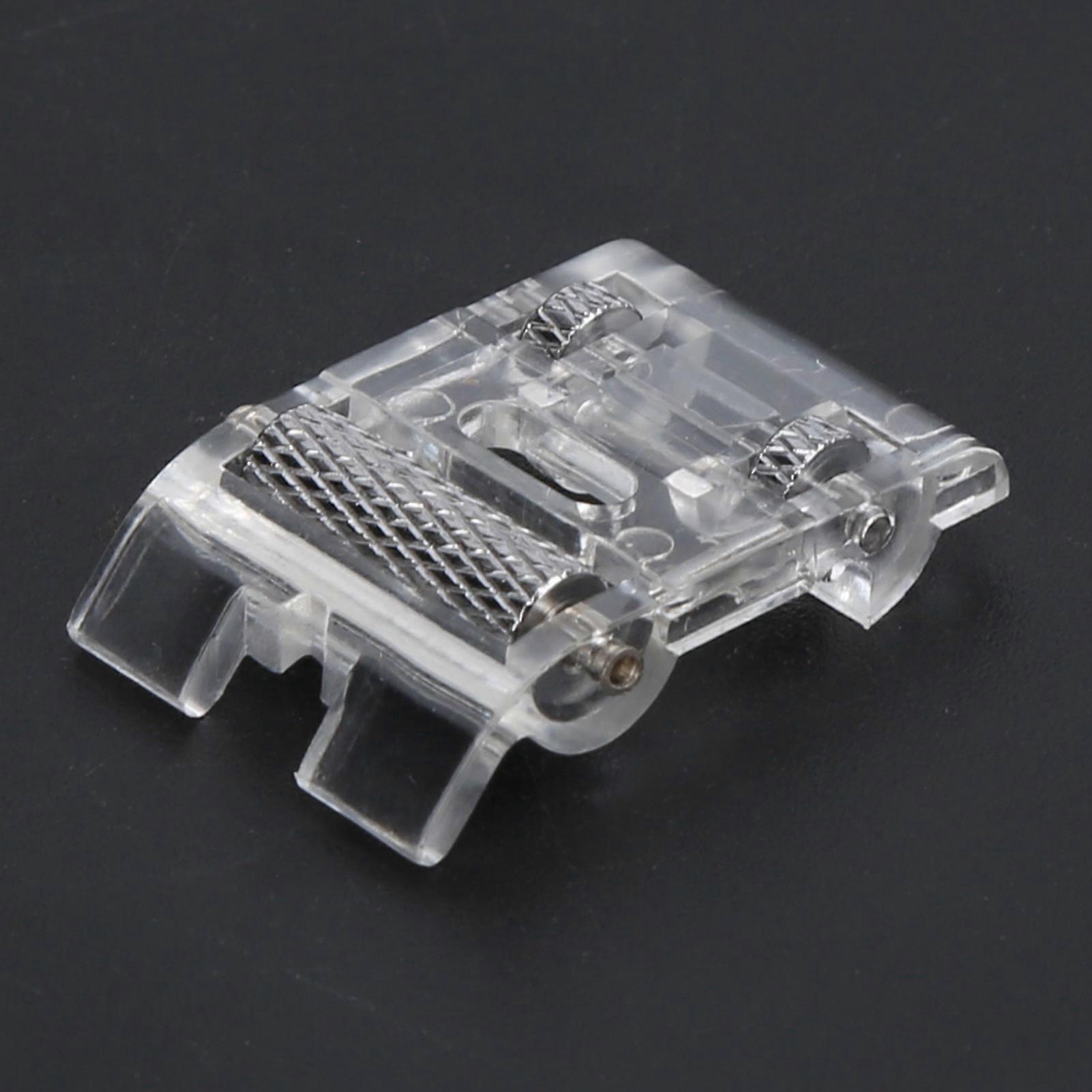 3Pcs Roller Foot Presser Transparent Plastic Practical Easy Use Sewing Essential Tool