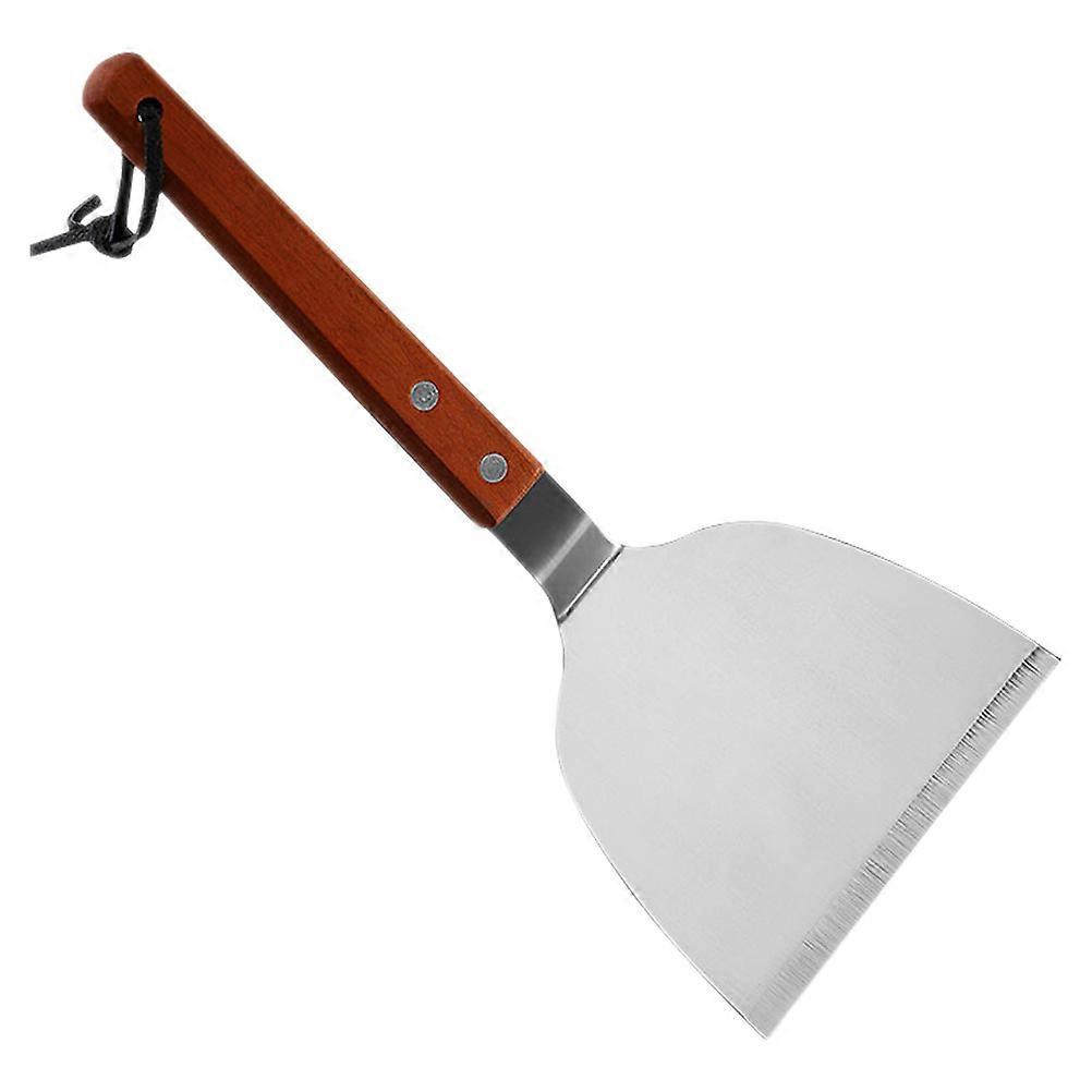 Cooking Turner with Wooden Handle for Household Steak Preparation