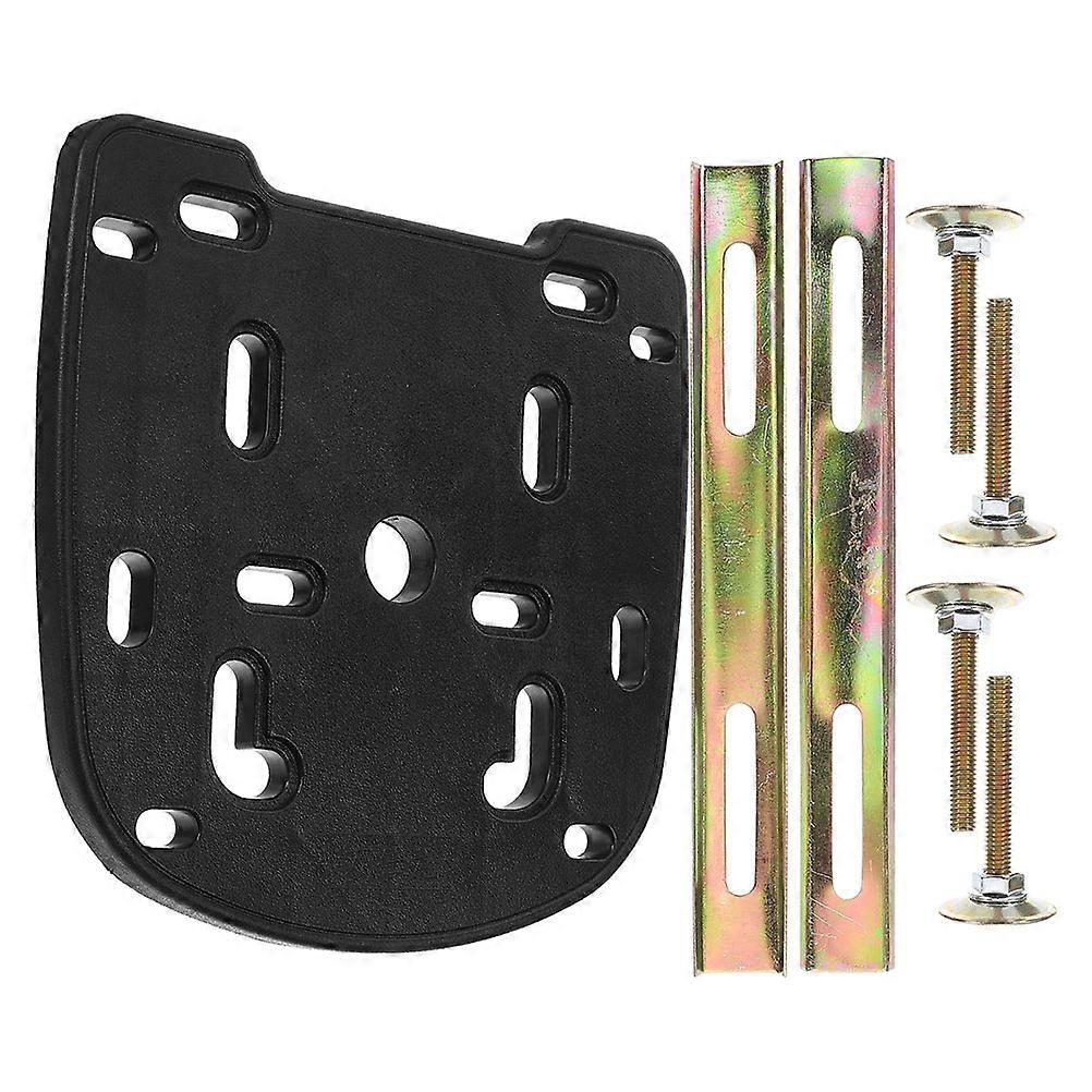 Motorcycle Tail Rack Rectangular Shape Antishake Protection Durable Iron Material For Long Rides 1Set