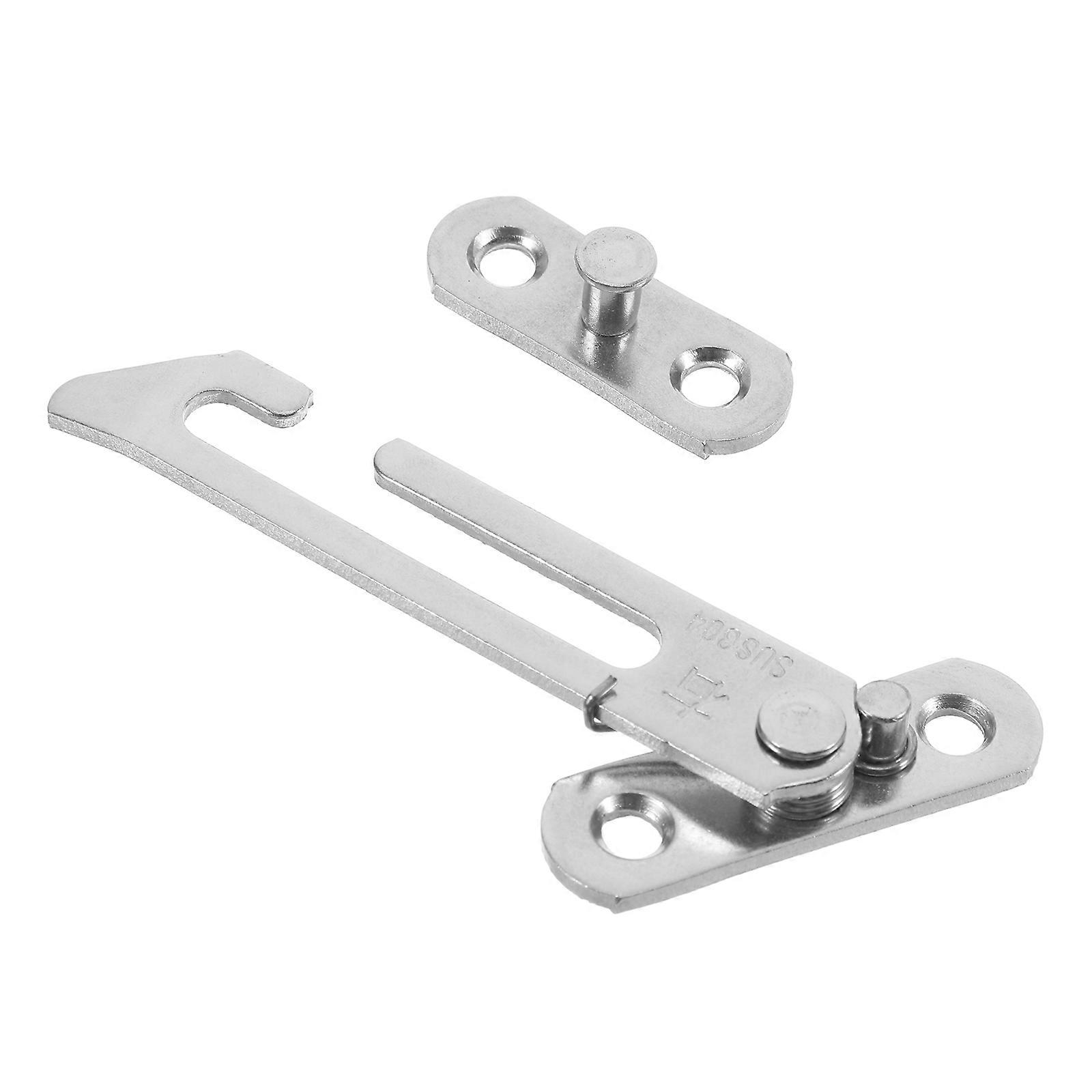 Window Security Lock Stainless Steel Safety Lock Catch for Parents Compact Design Hardware with Screws 1 Pair