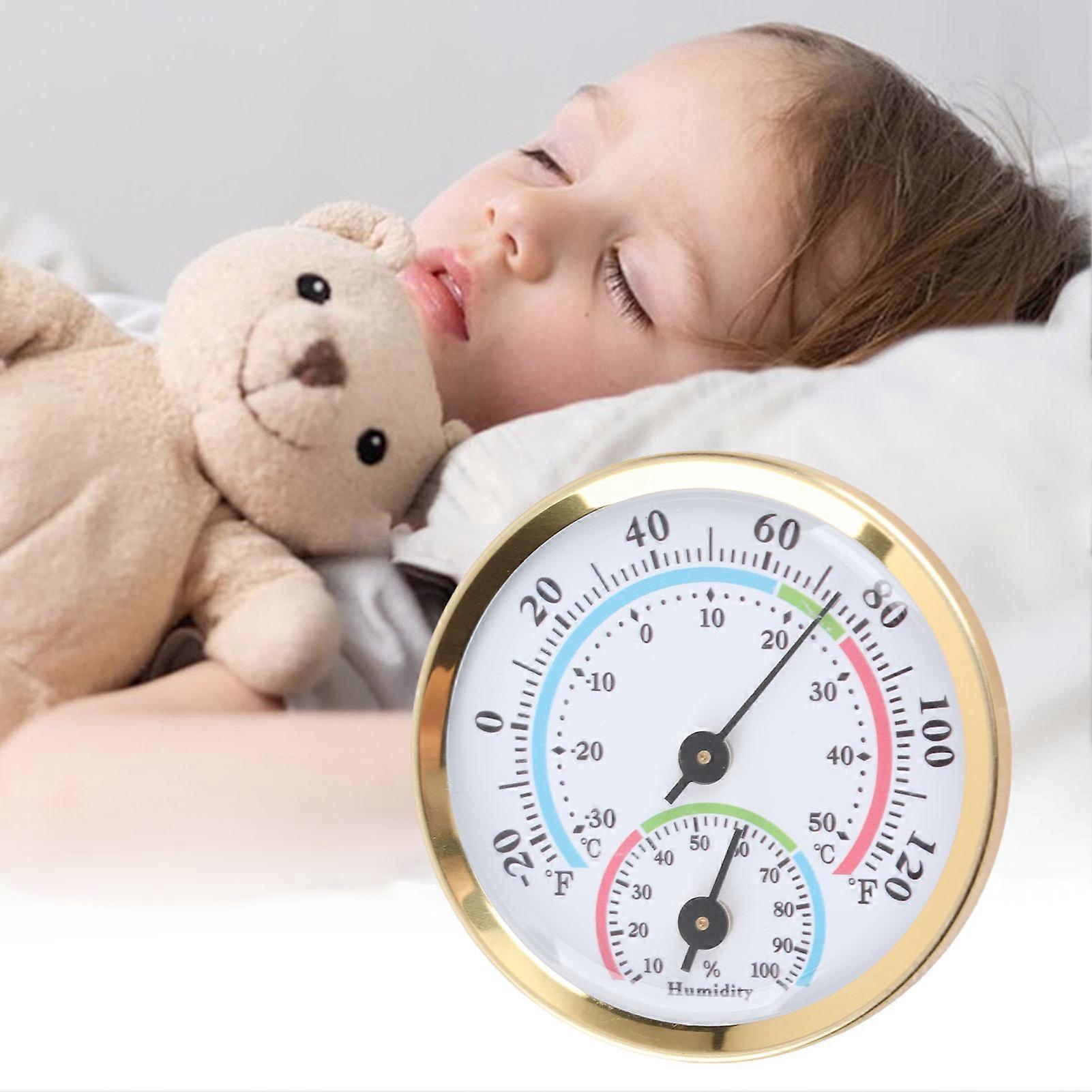 Mini Pointer Type Thermometer Hygrometer Indoor Temperature Humidity Meter Gauge
