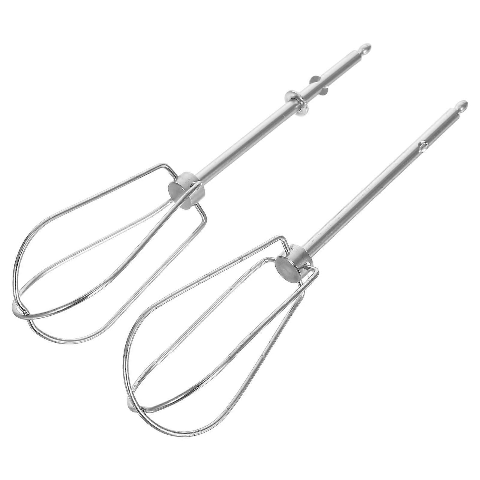 Stainless Steel Egg Mixer Attachments for Hand Mixers – Efficient Mixing & Whipping Replacement Parts Set of 2