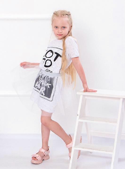 Summer Girls’ Dress with Tulle Skirt – Comfortable Fit & Elegant Design, Summer,  HC 6030-070-33