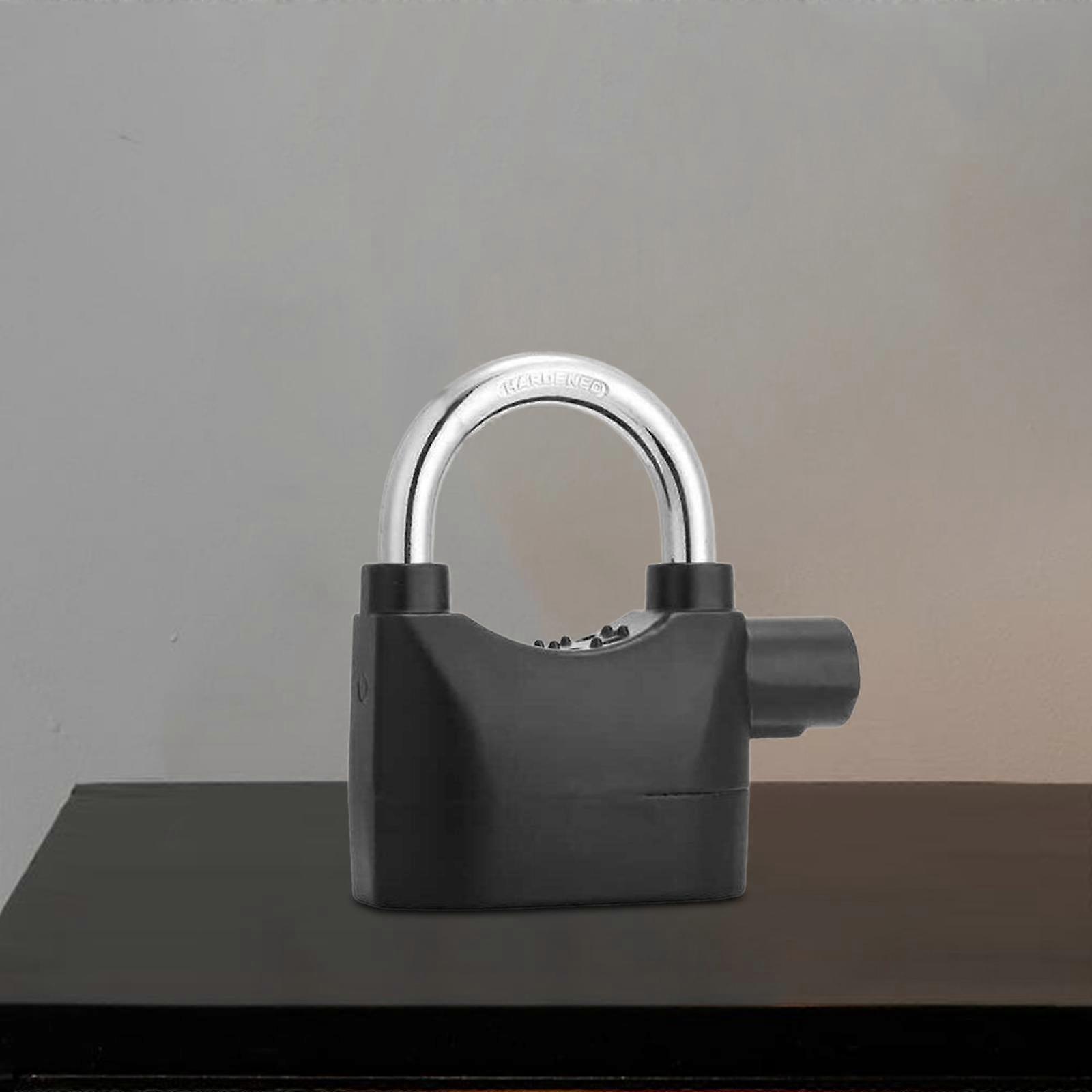 Alarm Lock with 3 Keys Security Padlock for Bicycle Window Yard