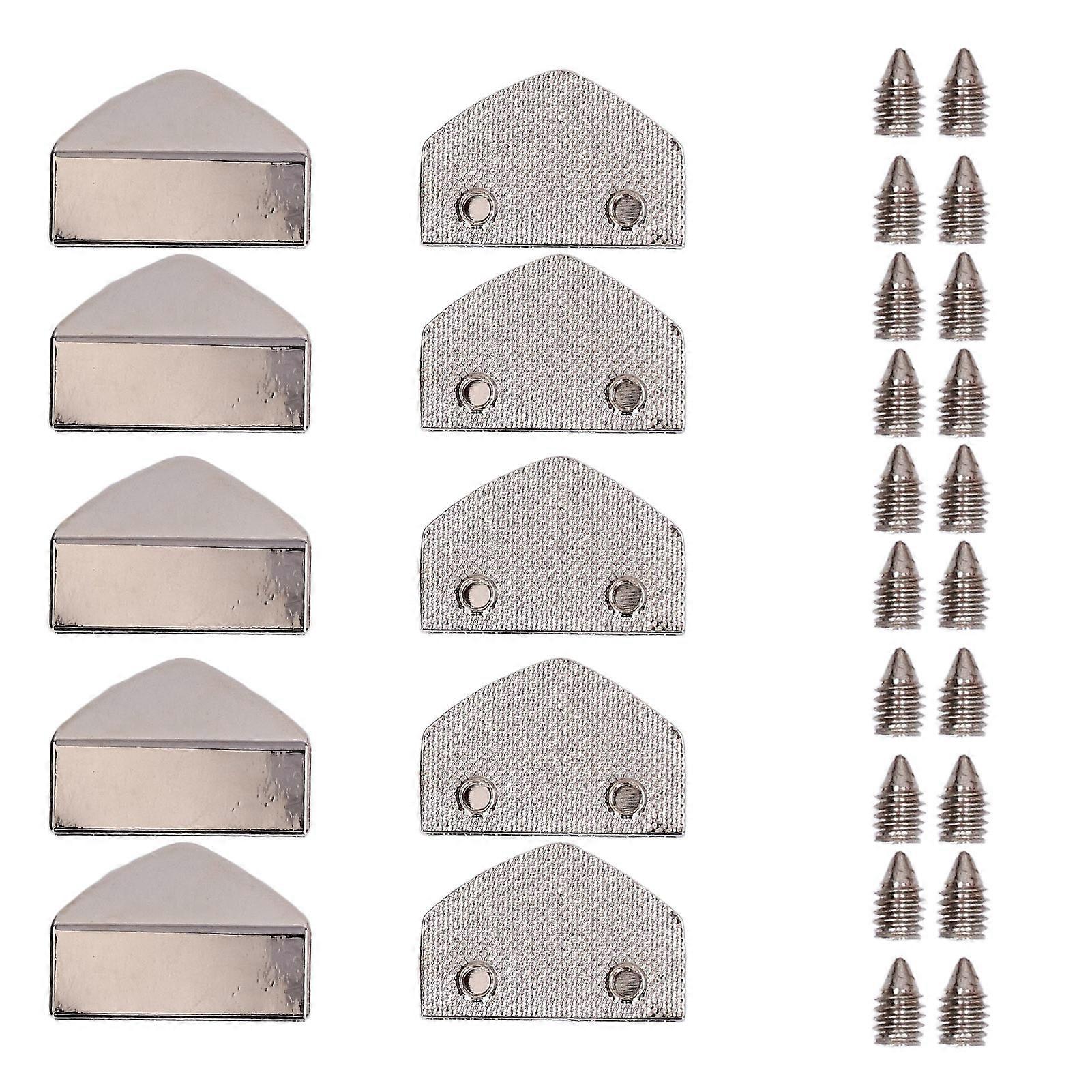 10sets Zipper Stopper Glossy Appearance Convenient Practical At Decorative Bag Accessories for SuitcasesWhite