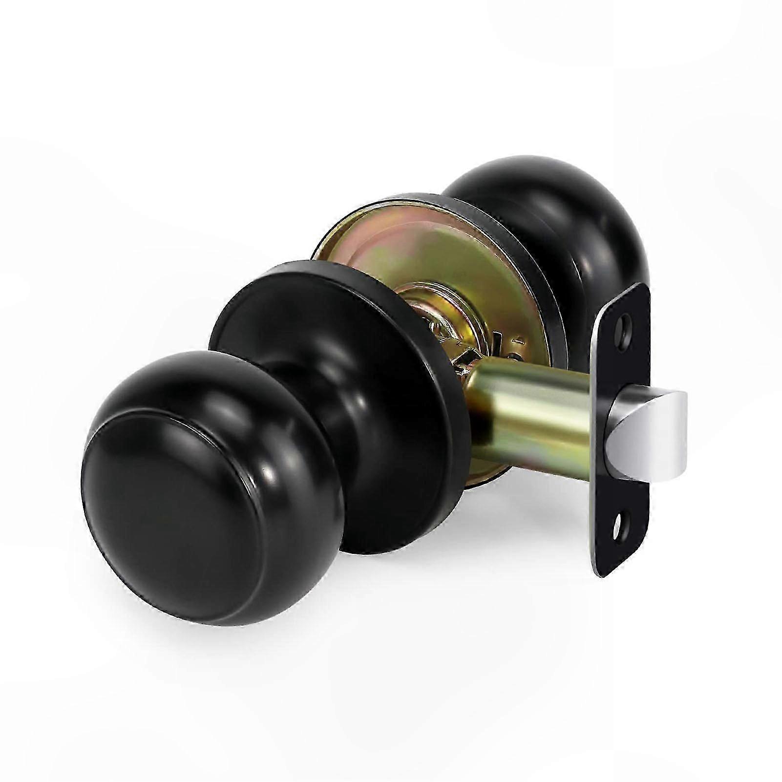 Durable Rustproof Door Knobs Corrosion Resistant Entry Handle Simple Install Universal Keyless Locking Mechanism