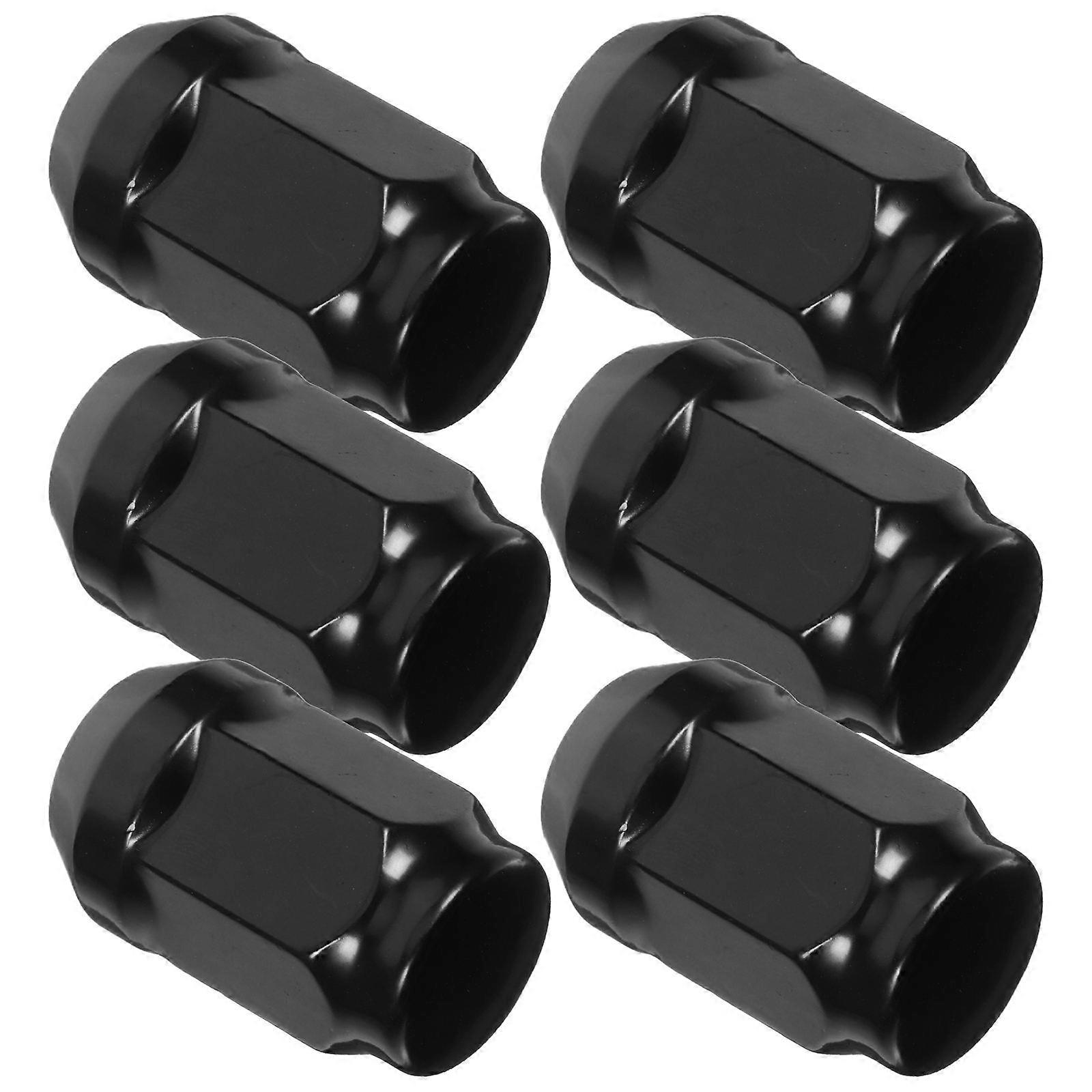 Rubber Lug Nut Cover Chrome Plated Wheel Nut Protector 10Pcs for