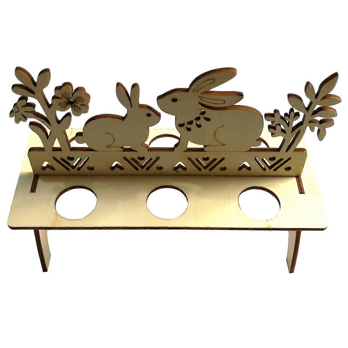 Rectangular Egg Holder For Easter Celebration Craft Display Happy Easter Designs Golden Color 20.9x10.2x16 cm 1Pcs