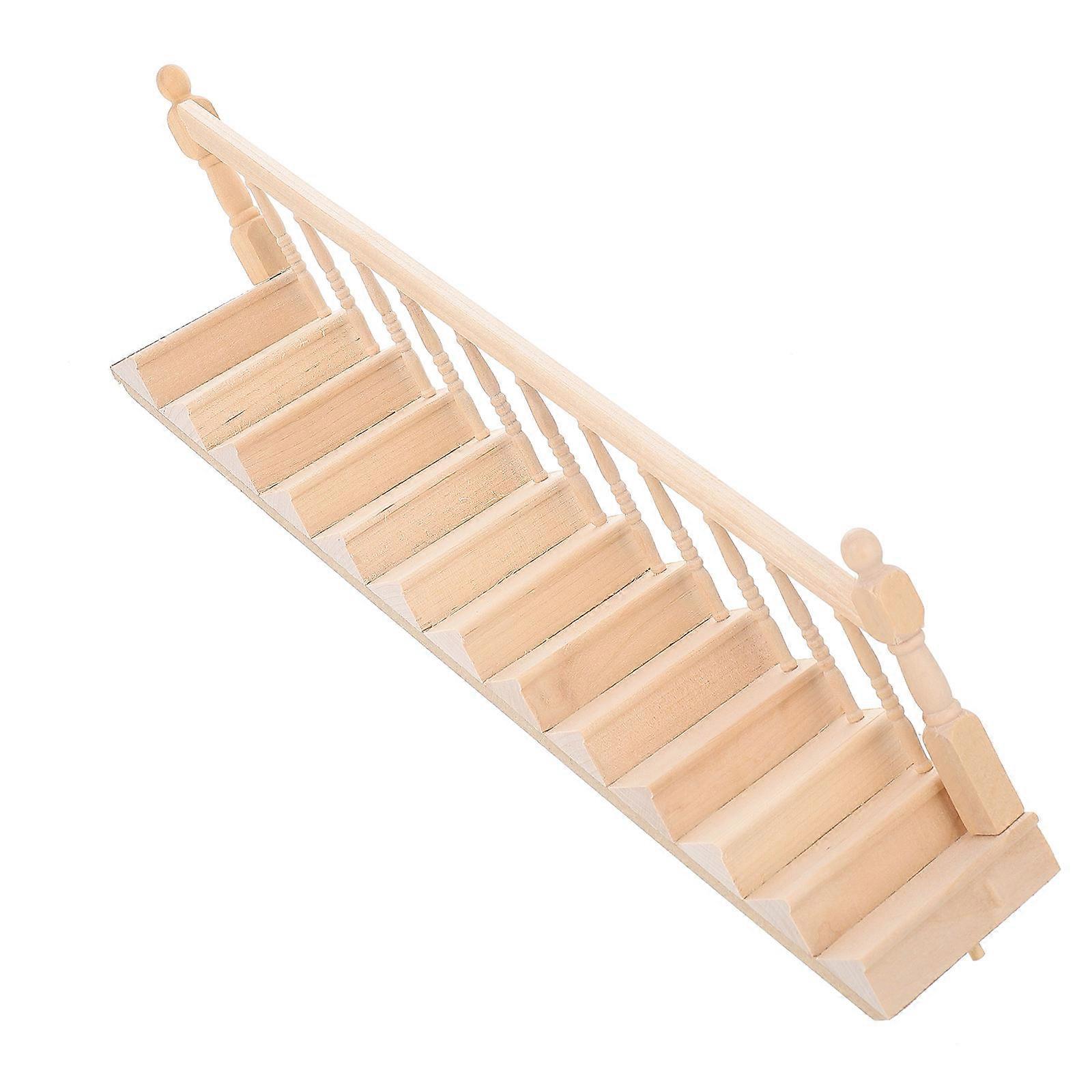 Mini House Stairs for Decoration with Light Yellow Color and Safe Synthetic Material 1 Set