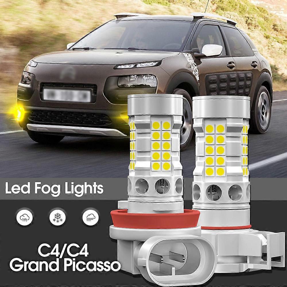 Canbus LED Fog Light Lamp 2pcs Accessories For Citroen C4 Aircross Cactus Grand Picasso 2009 2010 2011 2012 2013 2014 2015