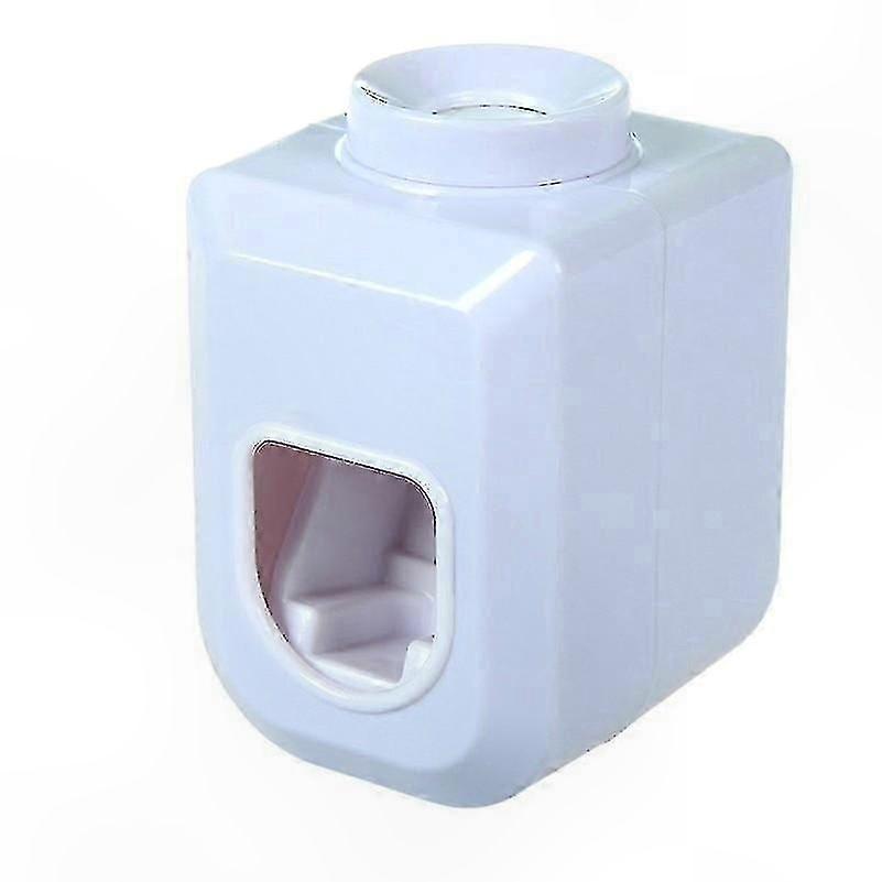 Single Pack Toothpaste Dispenser and Toothbrush Holder Combo for Bathroom Use