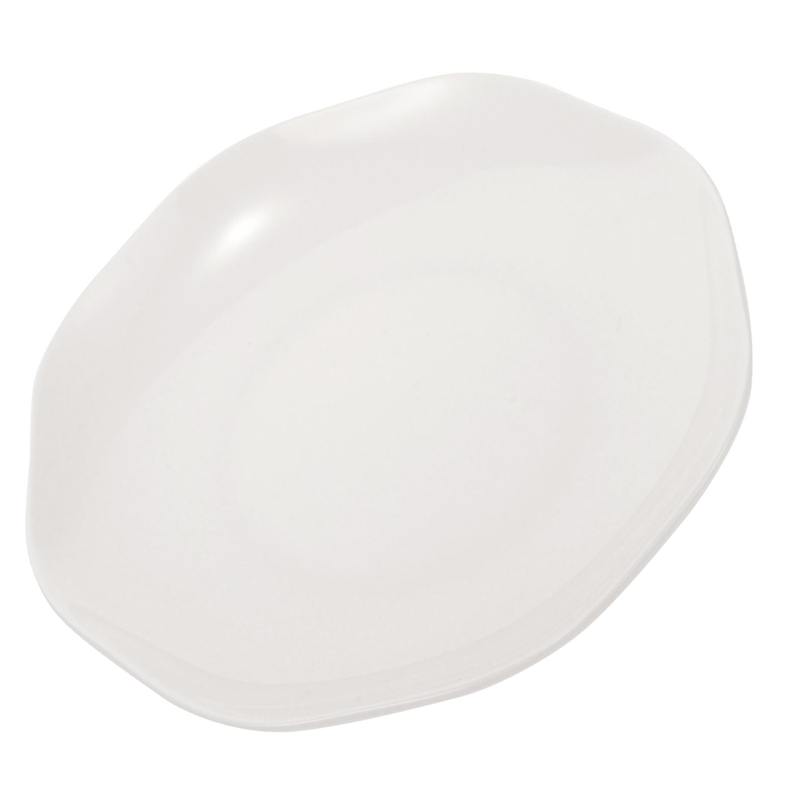 White Deep Dining Plate 6 Inch Designed For Restaurant Users And Home Use 1Pack