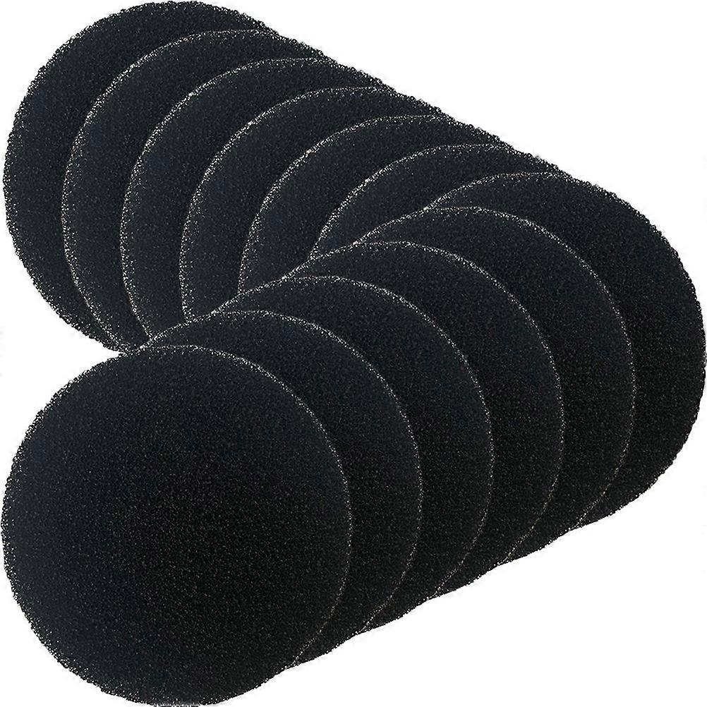 Kitchen Waste Filter Trash Can Charcoal Filter Pads Odor Blocking Home Use Round Sponge Material 12Pcs 6.3×6.3×0.2in