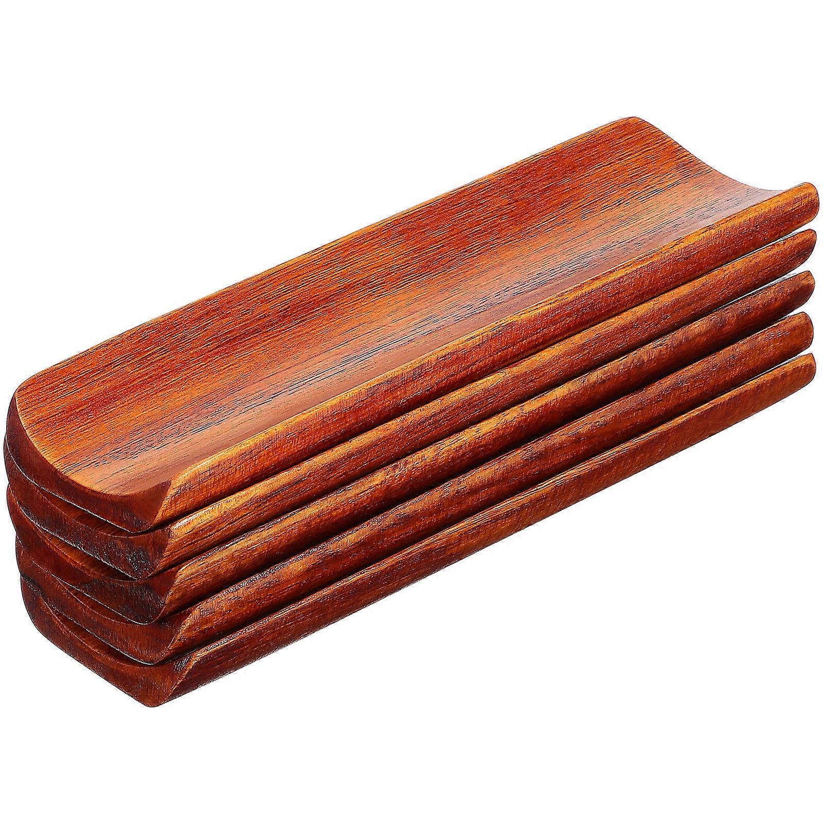 Chocolate Towel Tray for Placing Towel Simple Design with Clean Lines 5PCS