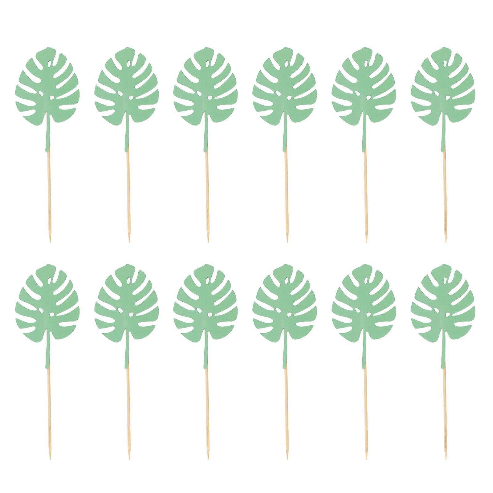 Turtle Leaf Cake Picks 30Pcs Perfect For Birthday Cake Decoration And Festival Parties With Chic Style