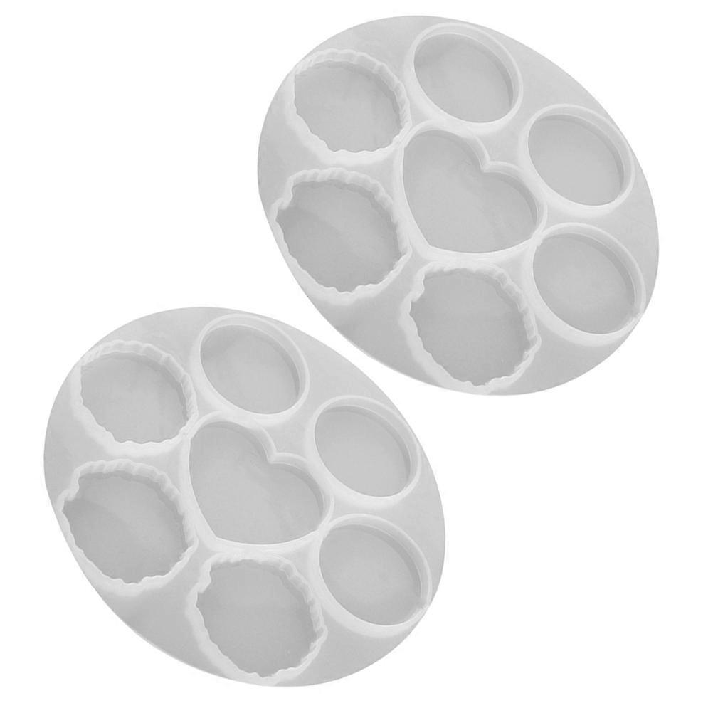 2pcs DIY Silicone Phone Grip Molds, Irregular Marble Design, Easy to Use and Clean, for Crafting Phone Holders, Keychains, and Charms
