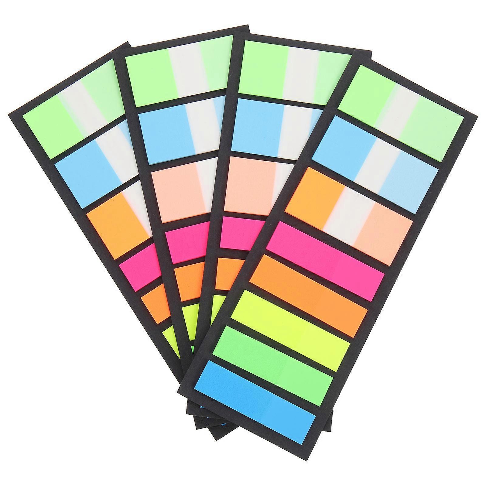 Colored Highlight Bookmarks Adhesive Reading Markers for Guided Reading Portable Strips for Students, Teachers and Reading Assistance