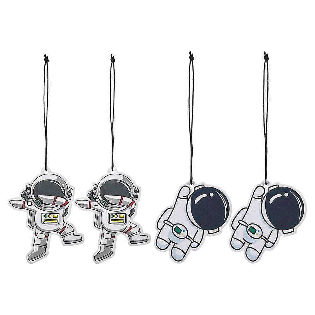 Astronaut Car Hanging Diffuser for Decoration 4Pcs Scented Cards Car Accessories