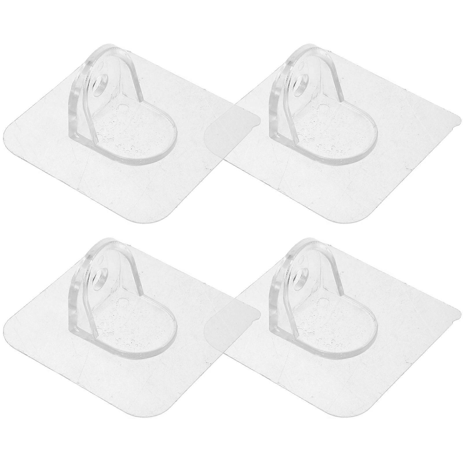Transparent Plastic Anti-Skid Playpen Stabilizer with No Trace Clips for Home Use 4pcs