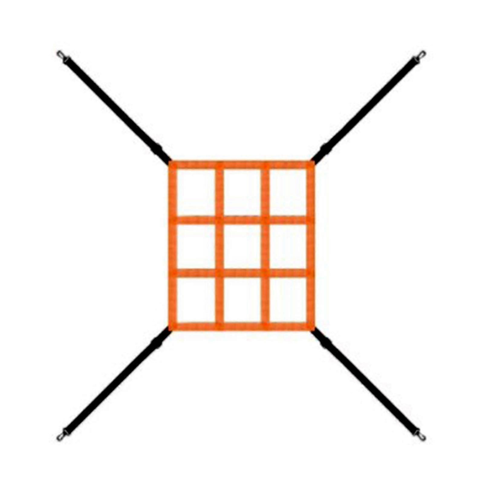 2025 Baseball Net Strike Zone Target Adjustable Simple Installation Softball Baseball Pitching Target Practice Training Equipment