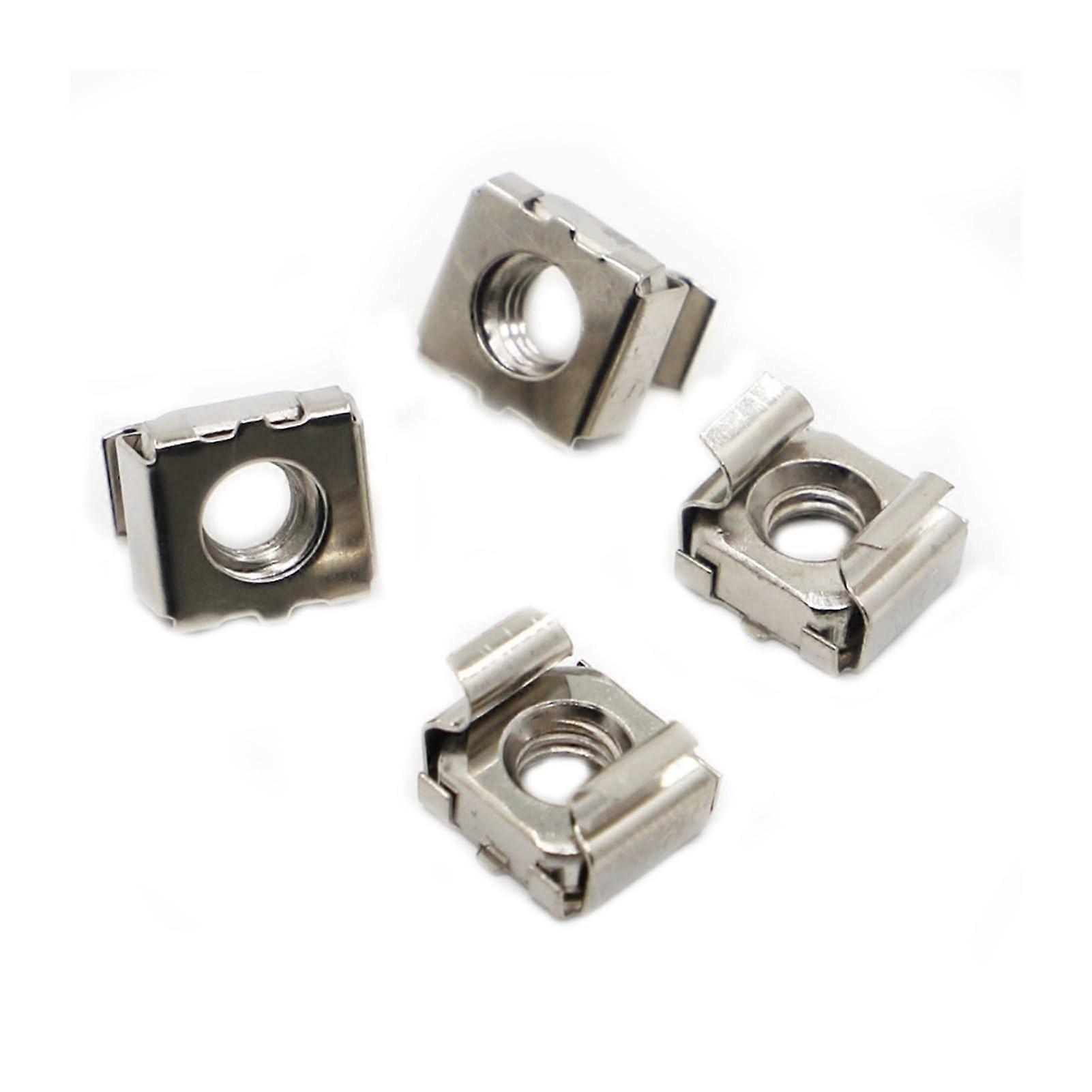 M4 M5 M6 M8 M10 Carbon Steel Quartet Floating Nut Cassette Elastic Housing Card Cage Nuts Cabinet Rack Mounting Nut (M5 10pcs)